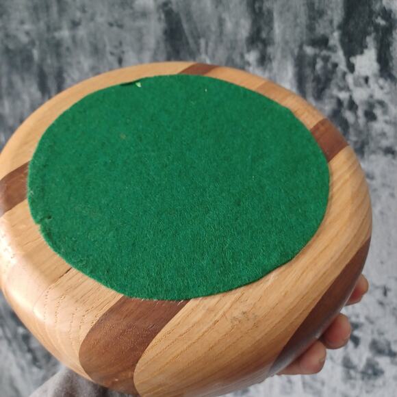 Mid Century Modern Wooden Bowl - Picture 4 of 5